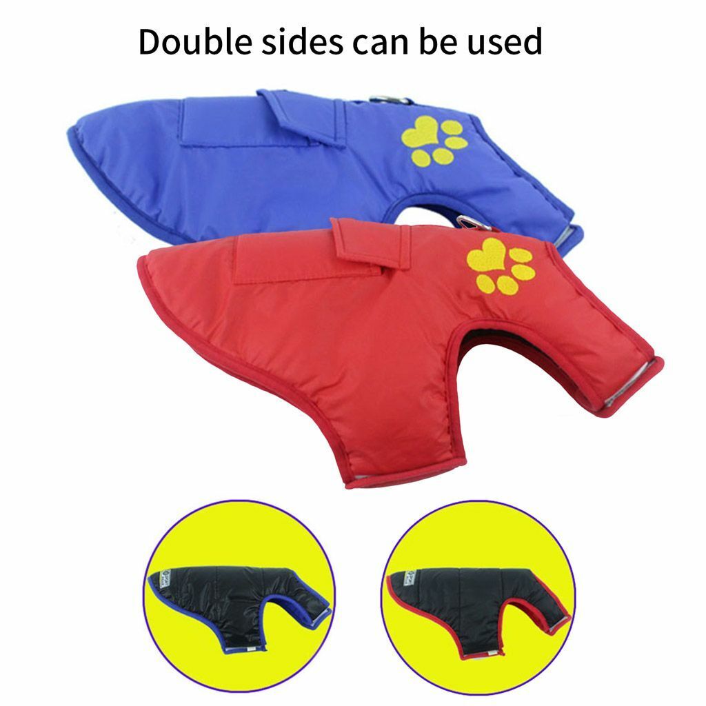 PawRoll Reversible Winter Dog Coat Paw Roll