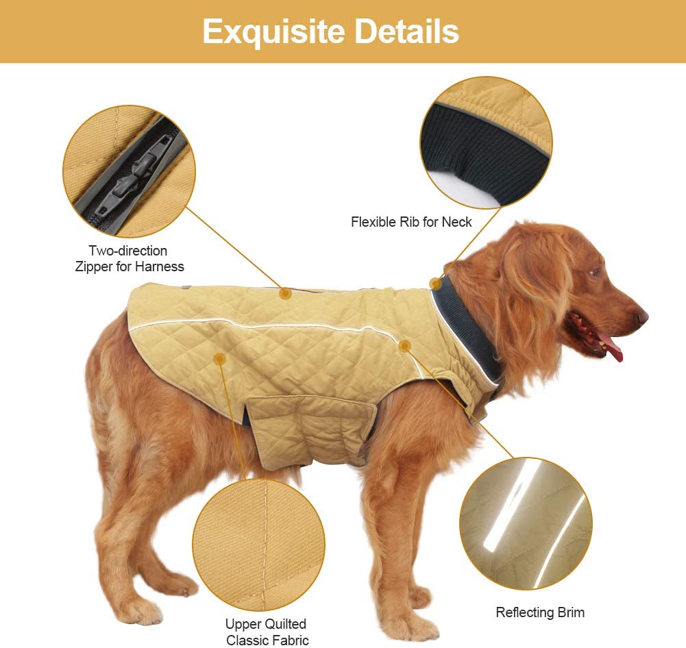All-Purpose Reflective Quilted Dog Jacket
