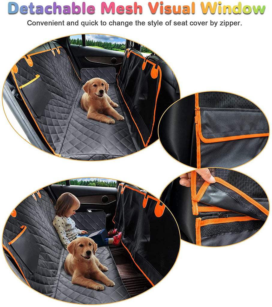 PawRoll® Non-Slip Dog Back Seat Cover