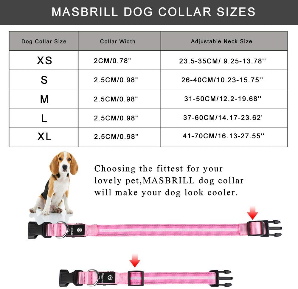 MASBRILL Security LED Pet Collar