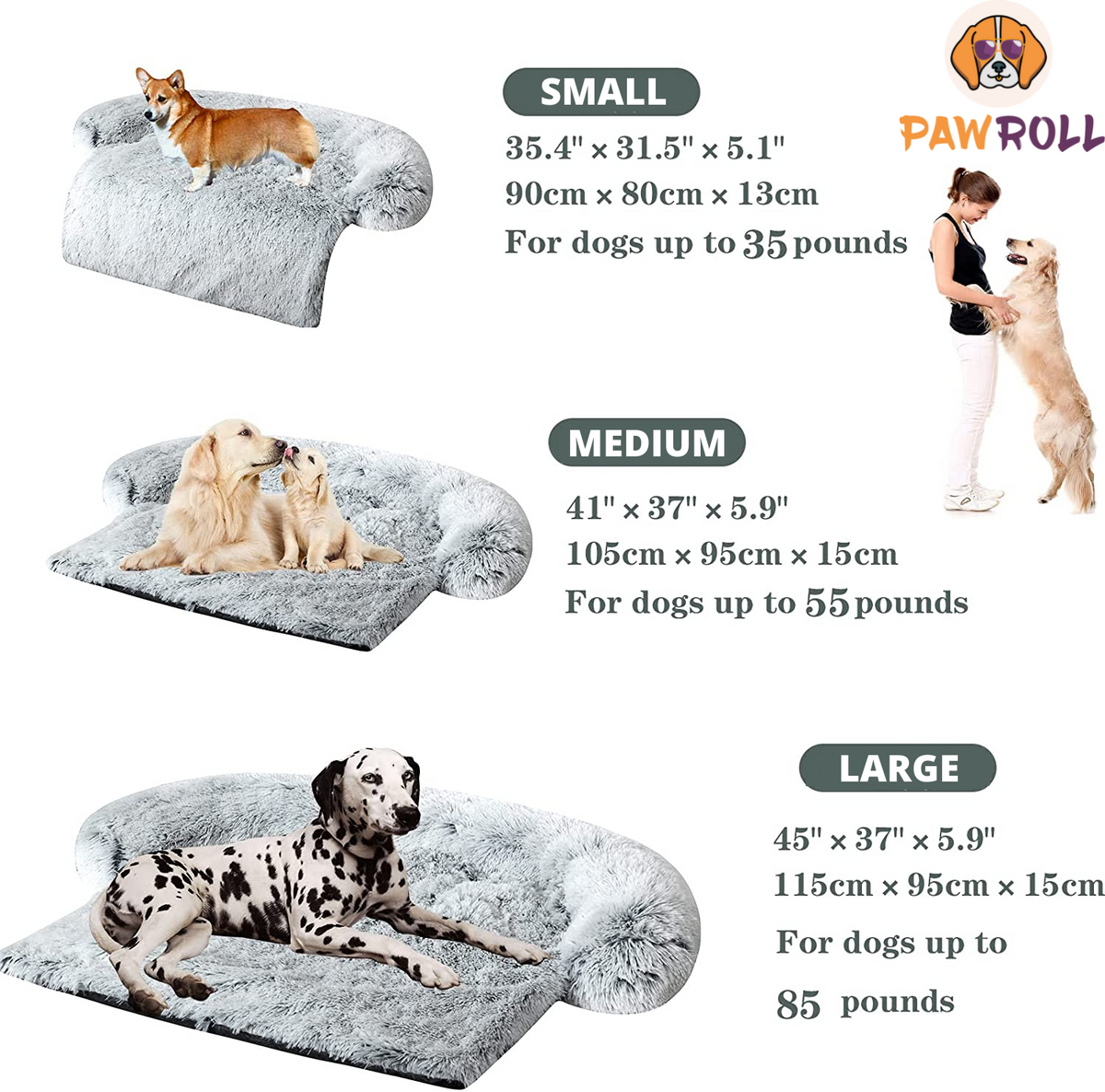 PawRoll Orthopedic Dog Bed – Paw Roll