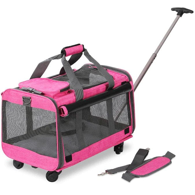 PawRoll™ Travel Pet Carrier with Detachable Wheels