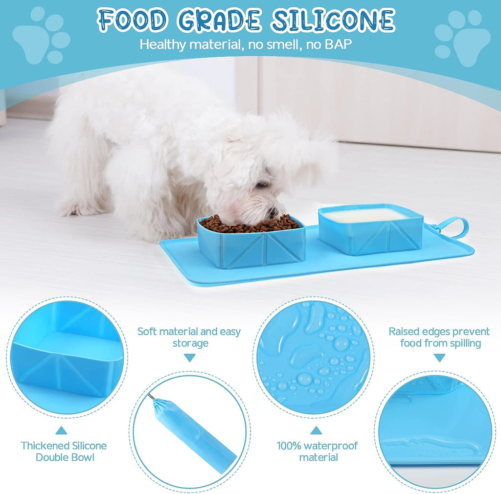 PawRoll Portable Silicone Dog Food Mat