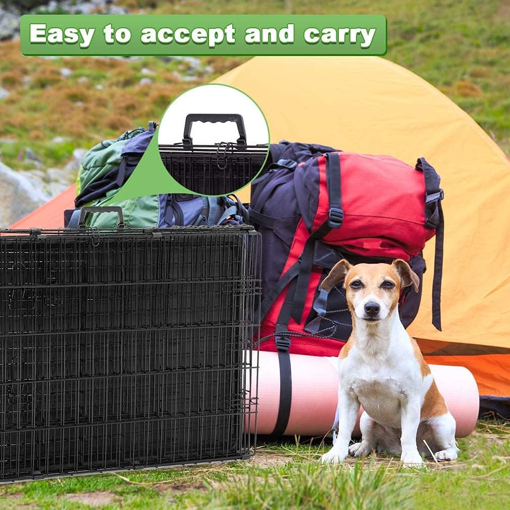 PawRoll Double Door Dog Crates (48")