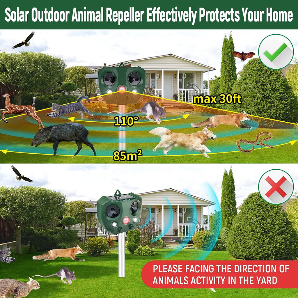 PawRoll Dog Solar Ultrasonic Animal Repellent