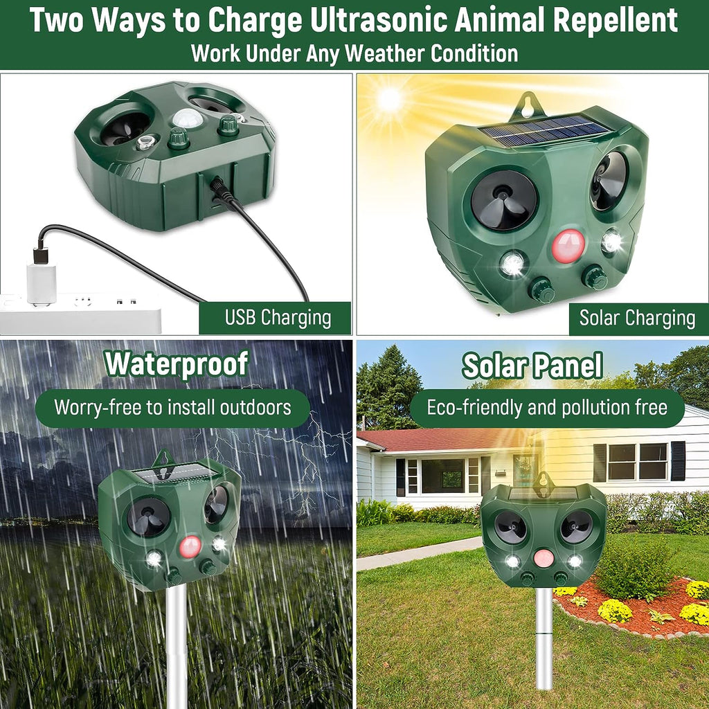 PawRoll Dog Solar Ultrasonic Animal Repellent