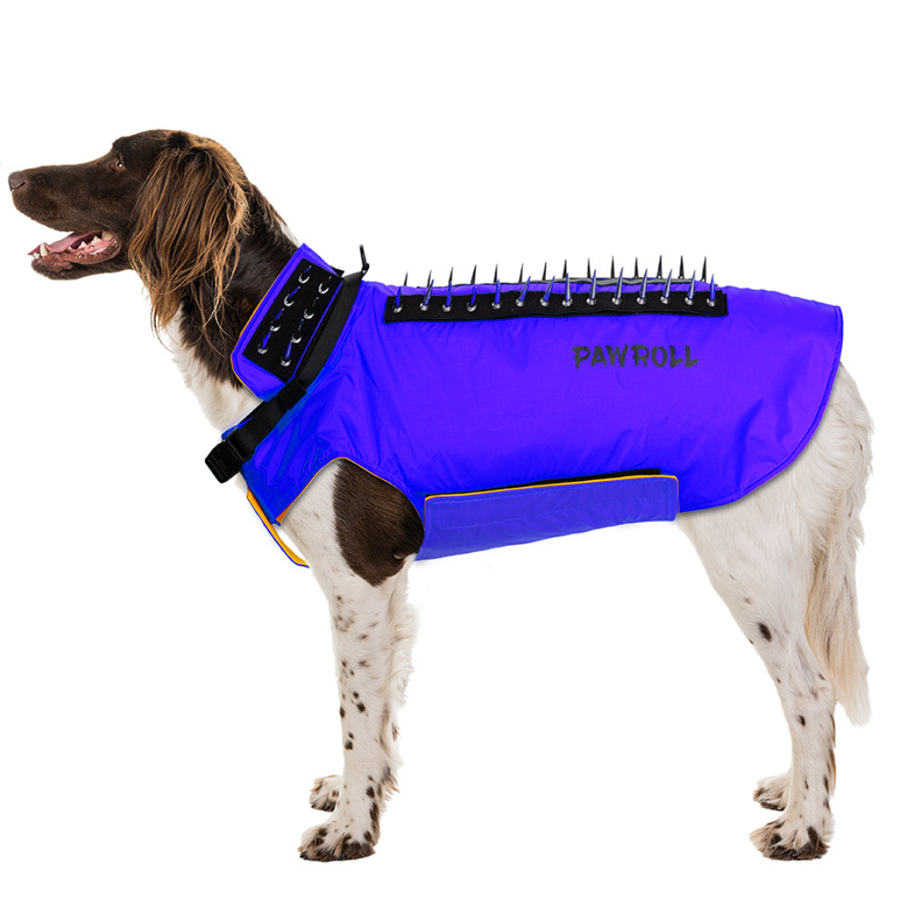 Dog safety top vest with spikes