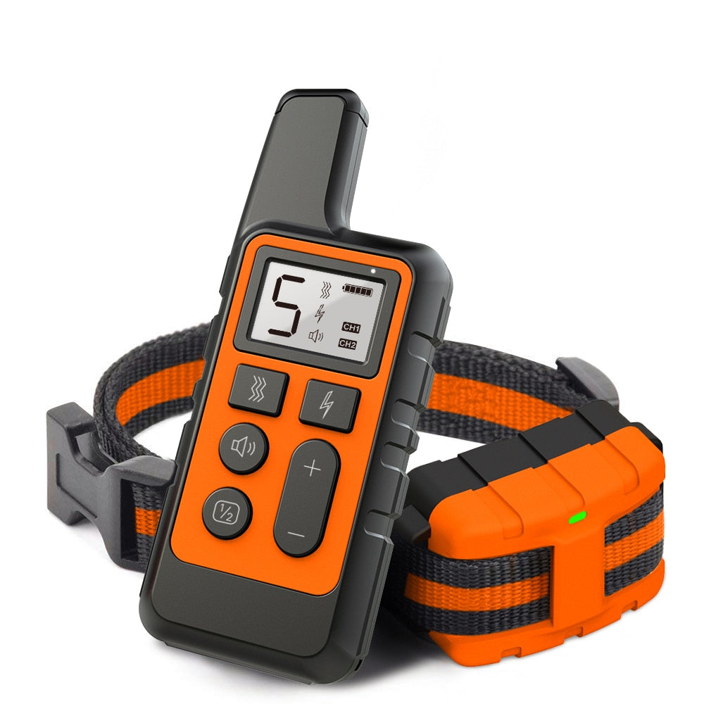 Pet training collar with clearance remote