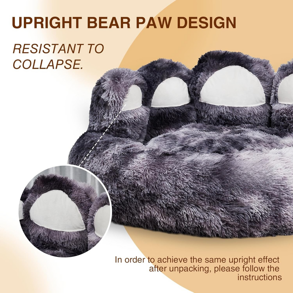 PawRoll Paw Shape Dog Calming Bed