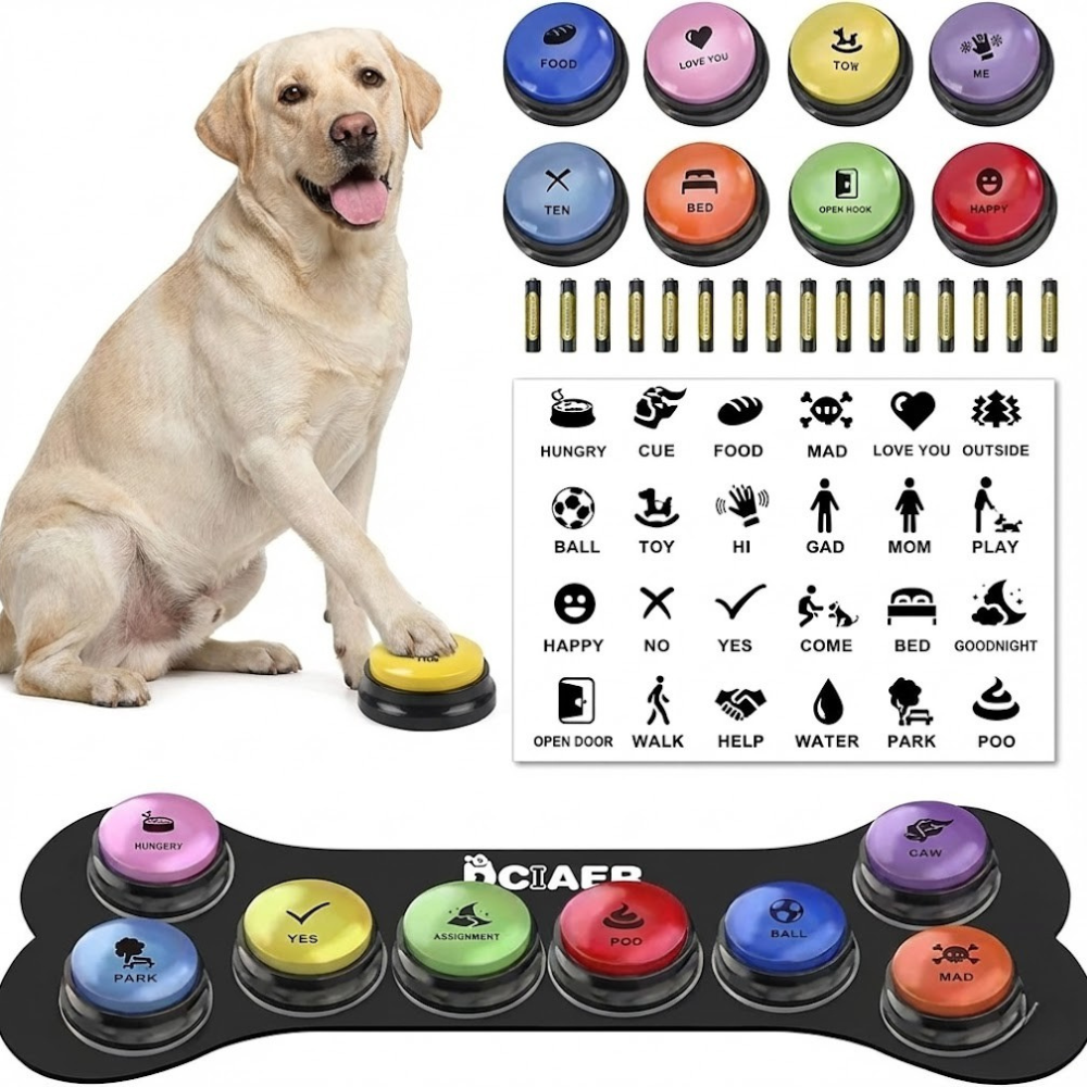 PawRoll 8 PCS Dog Talking Buttons Set – Paw Roll