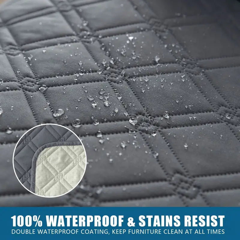 PawRoll Anti-Slip Pet Sofa Cover With Side Pockets (2024)