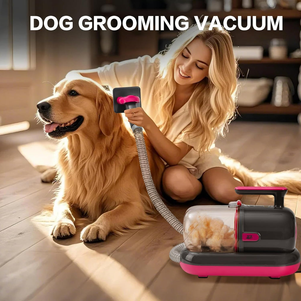 PawRoll Dog Grooming Vacuum Kit with Pet Clippers (1.5 L)