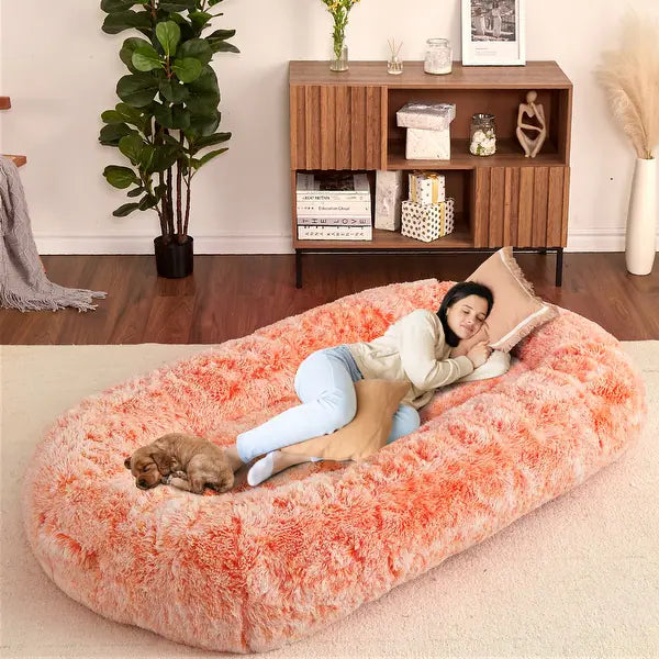 Premium PawRoll Human Dog Bed