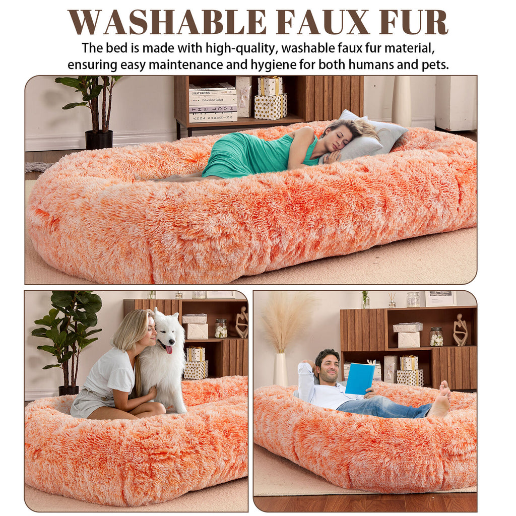 Premium PawRoll Human Dog Bed