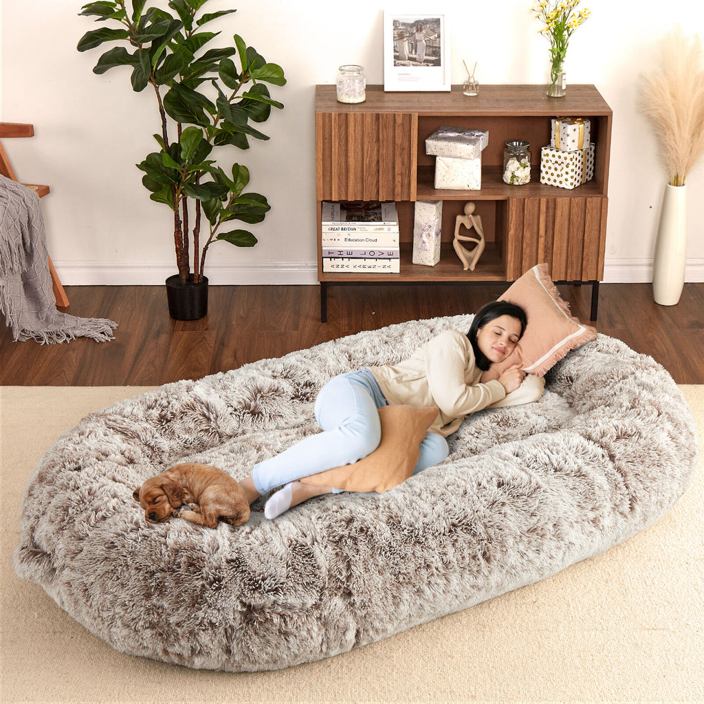 Premium PawRoll Human Dog Bed