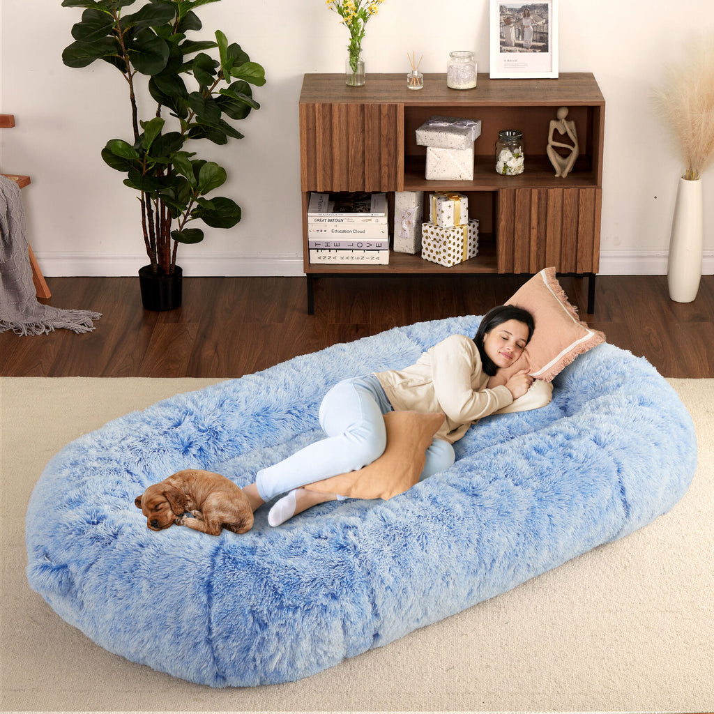 Premium PawRoll Human Dog Bed