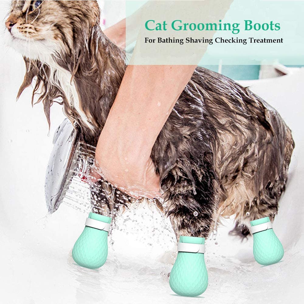 PawRoll™ Anti-Seratch Cat Boots For Bath
