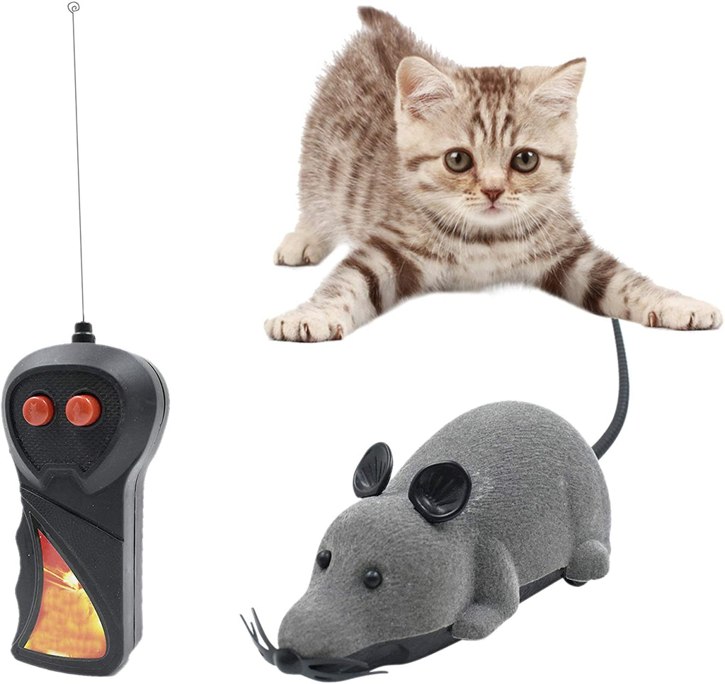 PawRoll™ Gray Rat Toy With Remote