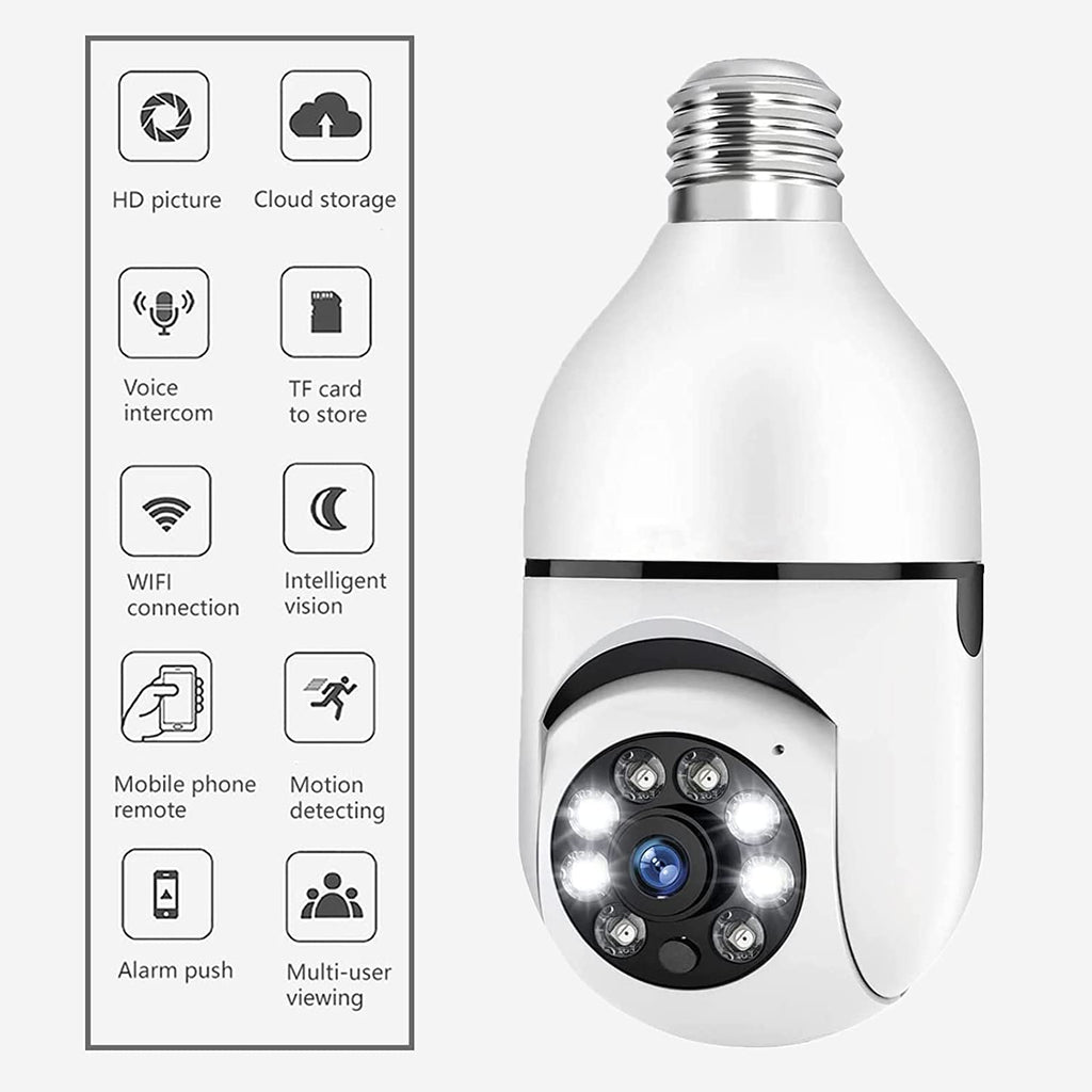 PawRoll™ Wireless 1080P Pet Light Bulb Camera