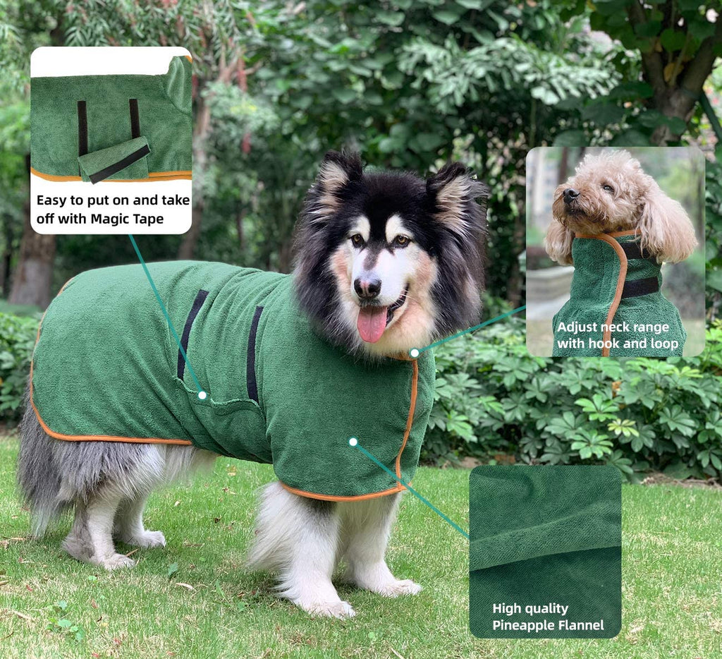 PawRoll™ Dog Drying Coat Bathrobe