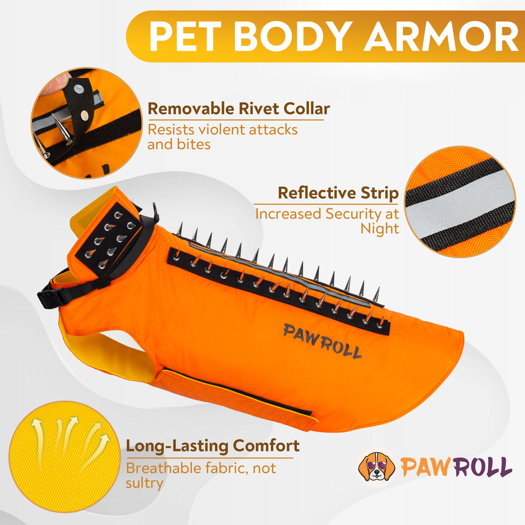 PawRoll™ Dog Spike Vest Harness