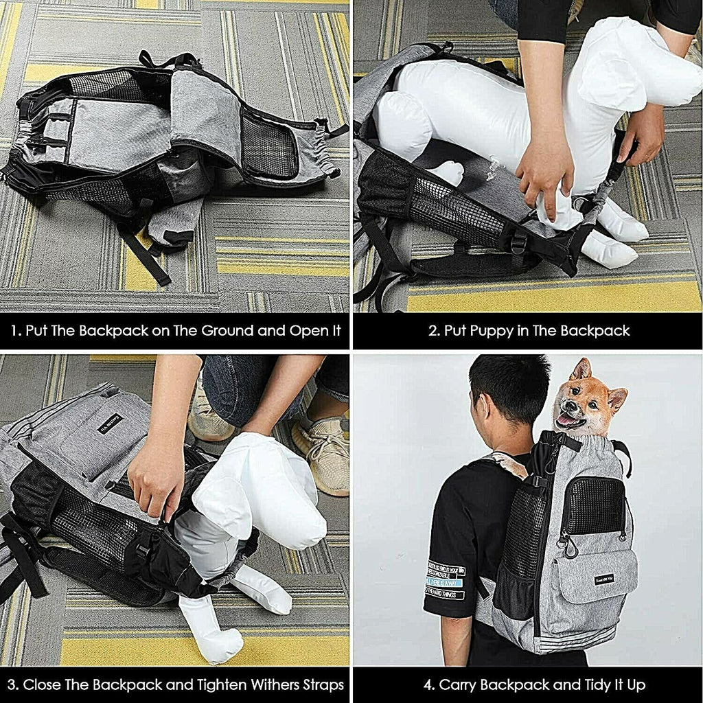 PawRoll™ Dog Travel Carrier Backpack