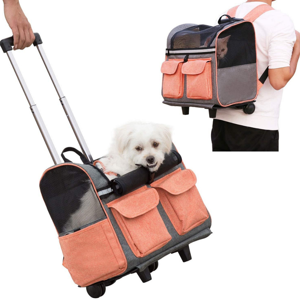 All-Purpose Travel Pet Carrier With Wheels