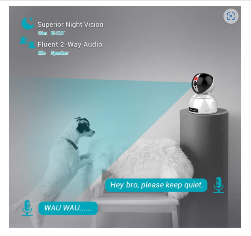 PawRoll™ 33MP Pet Monitor Camera
