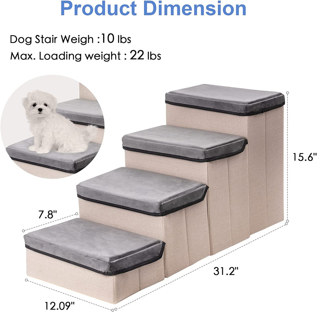 Portable PawRoll™ Dog Stairs For Small Dogs