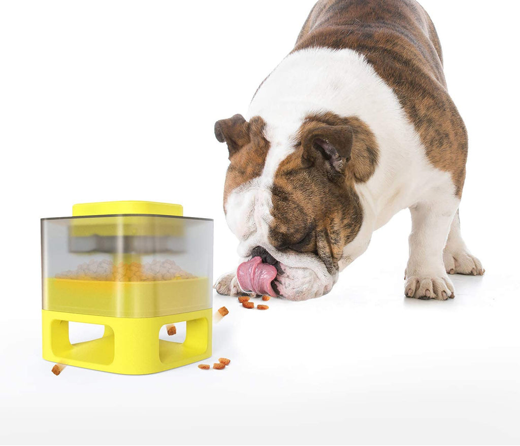 PawRoll Dog Food Dispenser Toy with Button