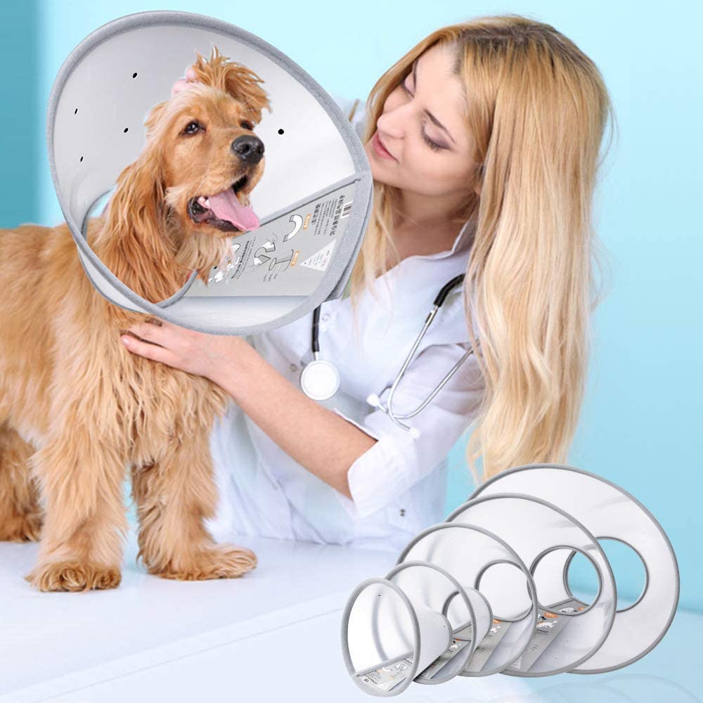 PawRoll™ Recovery Plastic Dog Cones
