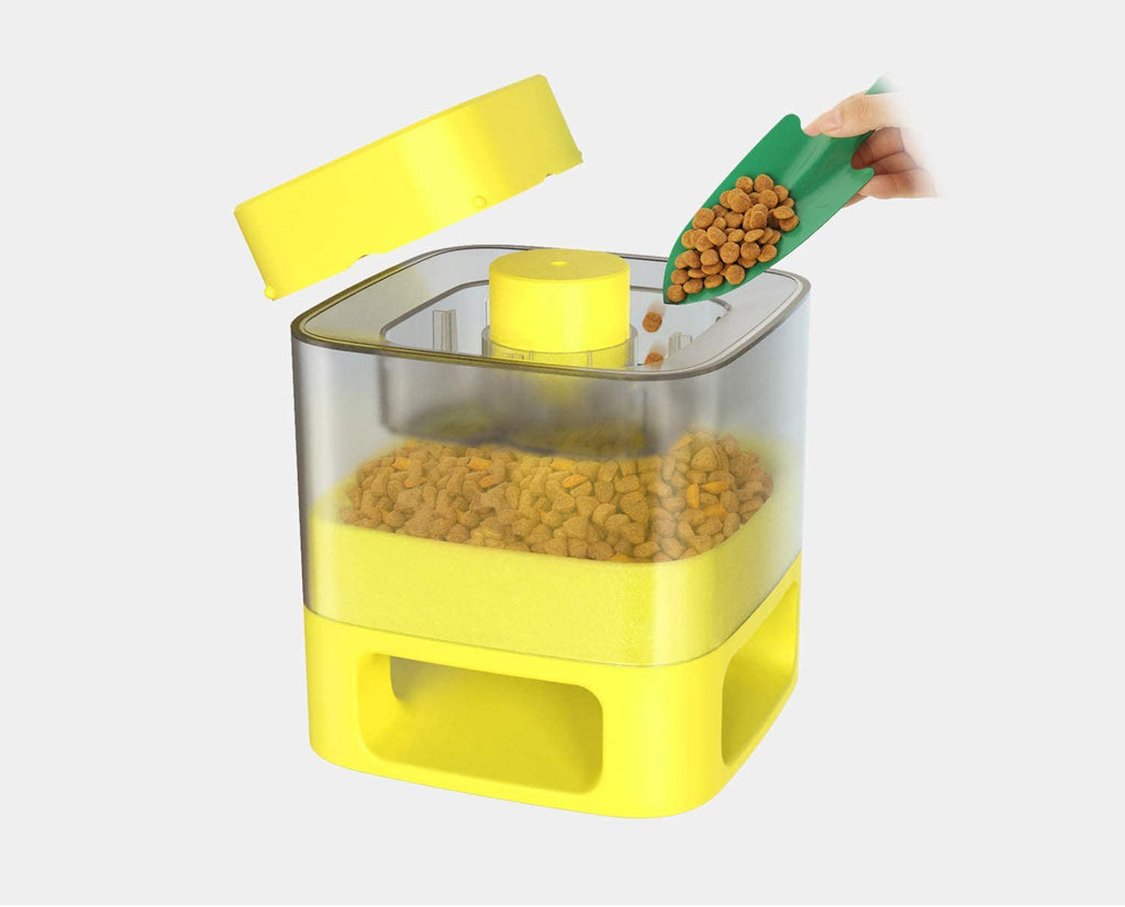 PawRoll Dog Food Dispenser Toy with Button