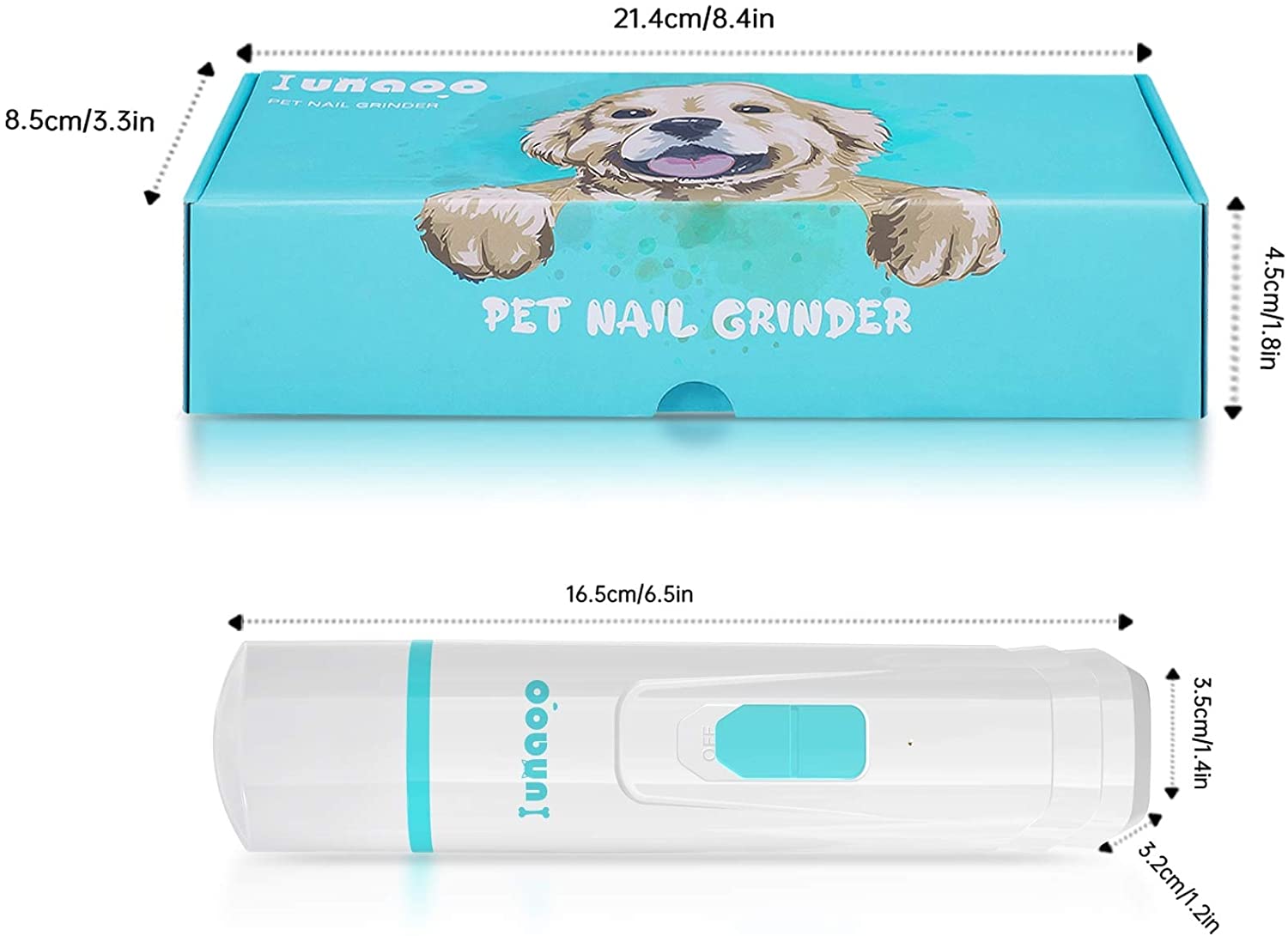 lunaoo™ Pet Nail Grinder (2 Speed) – Paw Roll