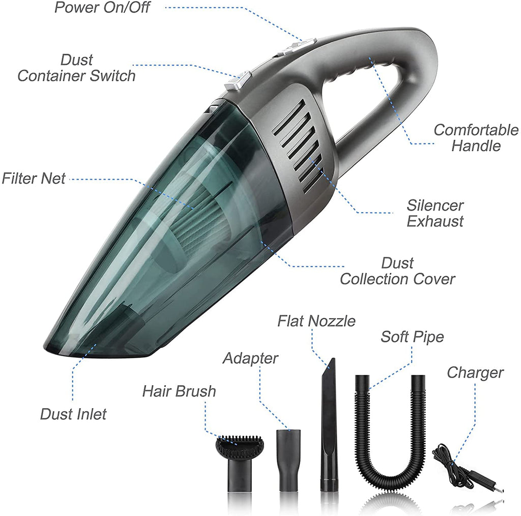 PawRoll Portable Handheld Vacuum (For Home & Car)