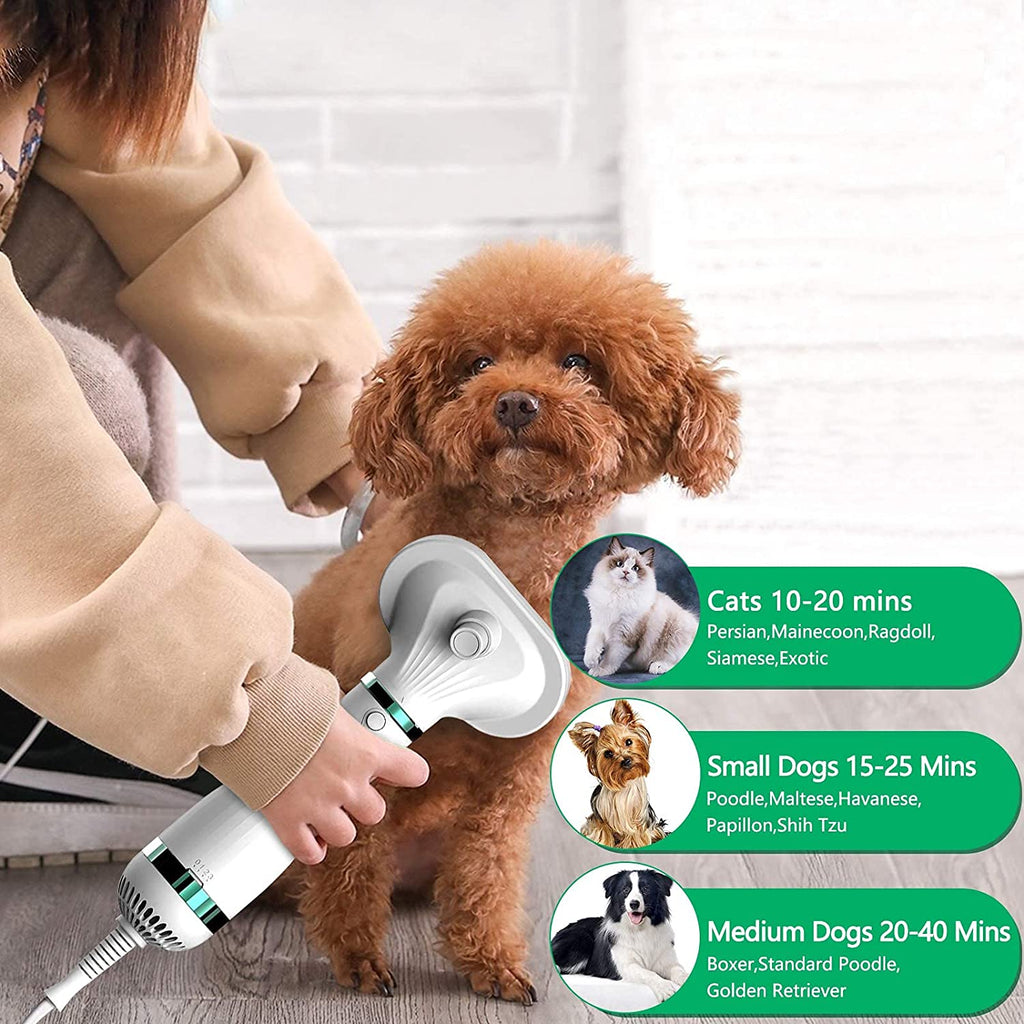 PawRoll Portable Pet Hair Dryer With Free Grooming Glove
