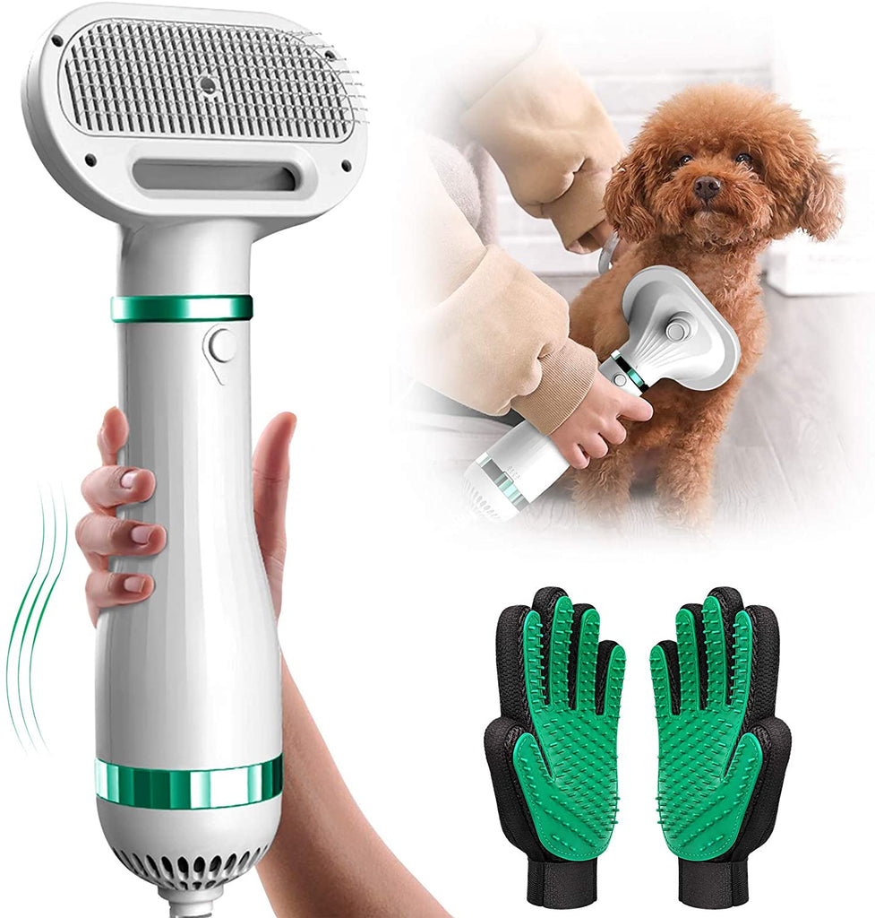 PawRoll Portable Pet Hair Dryer With Free Grooming Glove