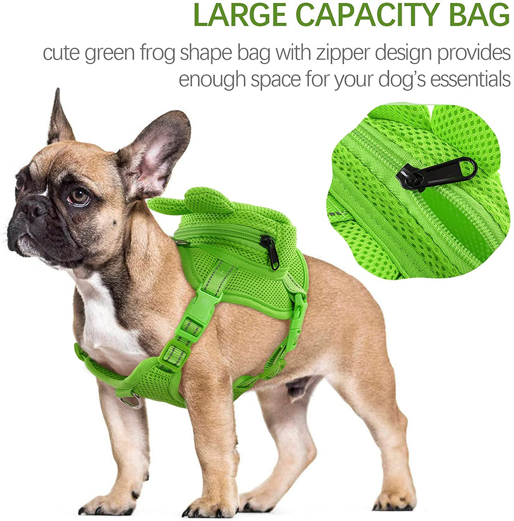 PawRoll Cute Frog Backpack Harness