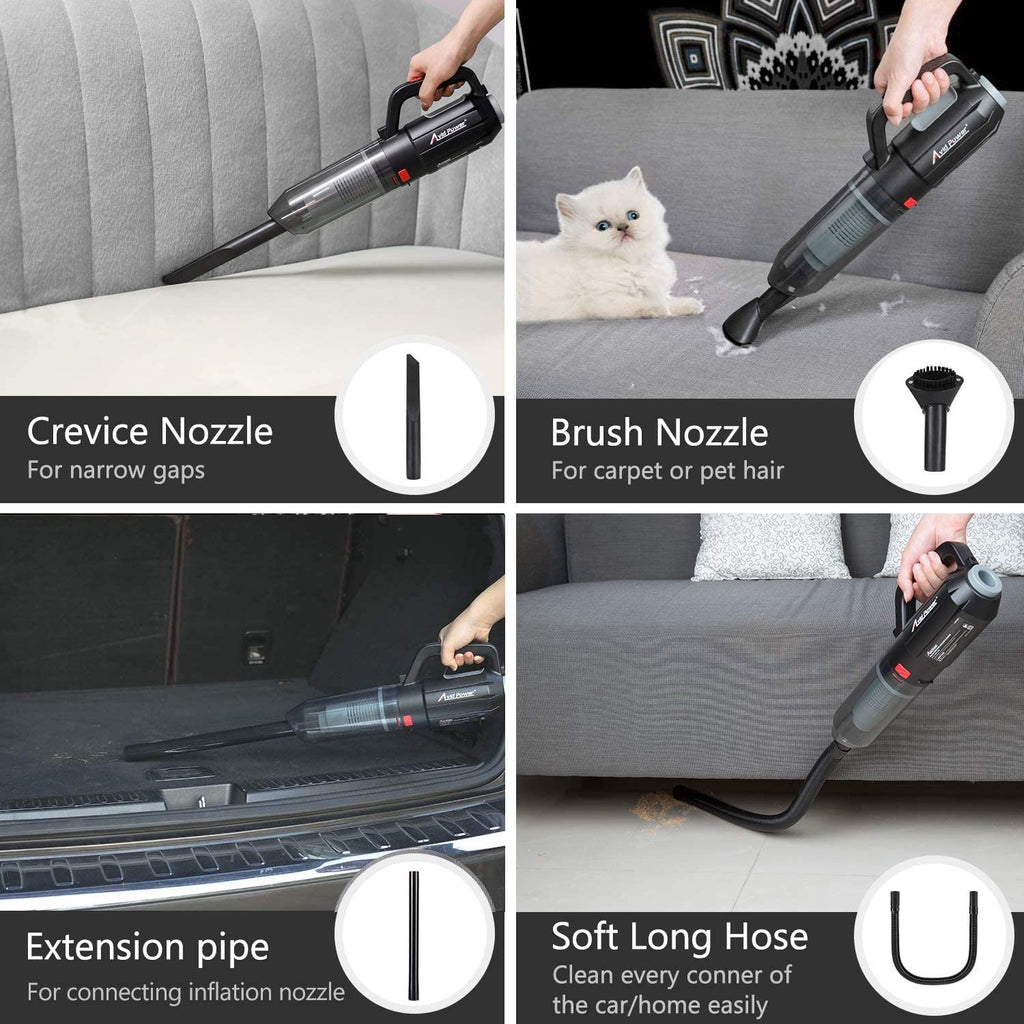 AVID-POWER Handheld Vacuum (For Pet Hair, Car and Home Cleaning)