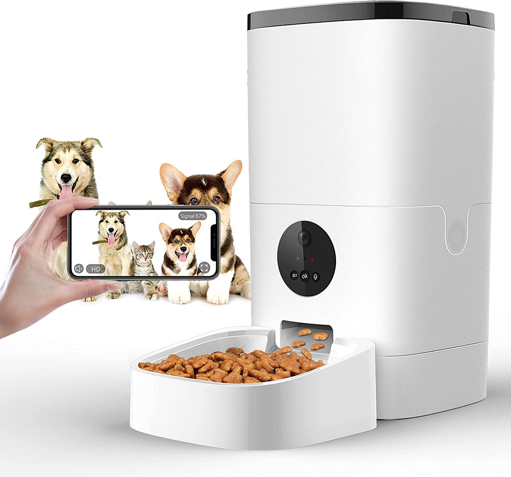 PawRoll Automatic WiFi Pet Feeder with Camera and Audio (4L)