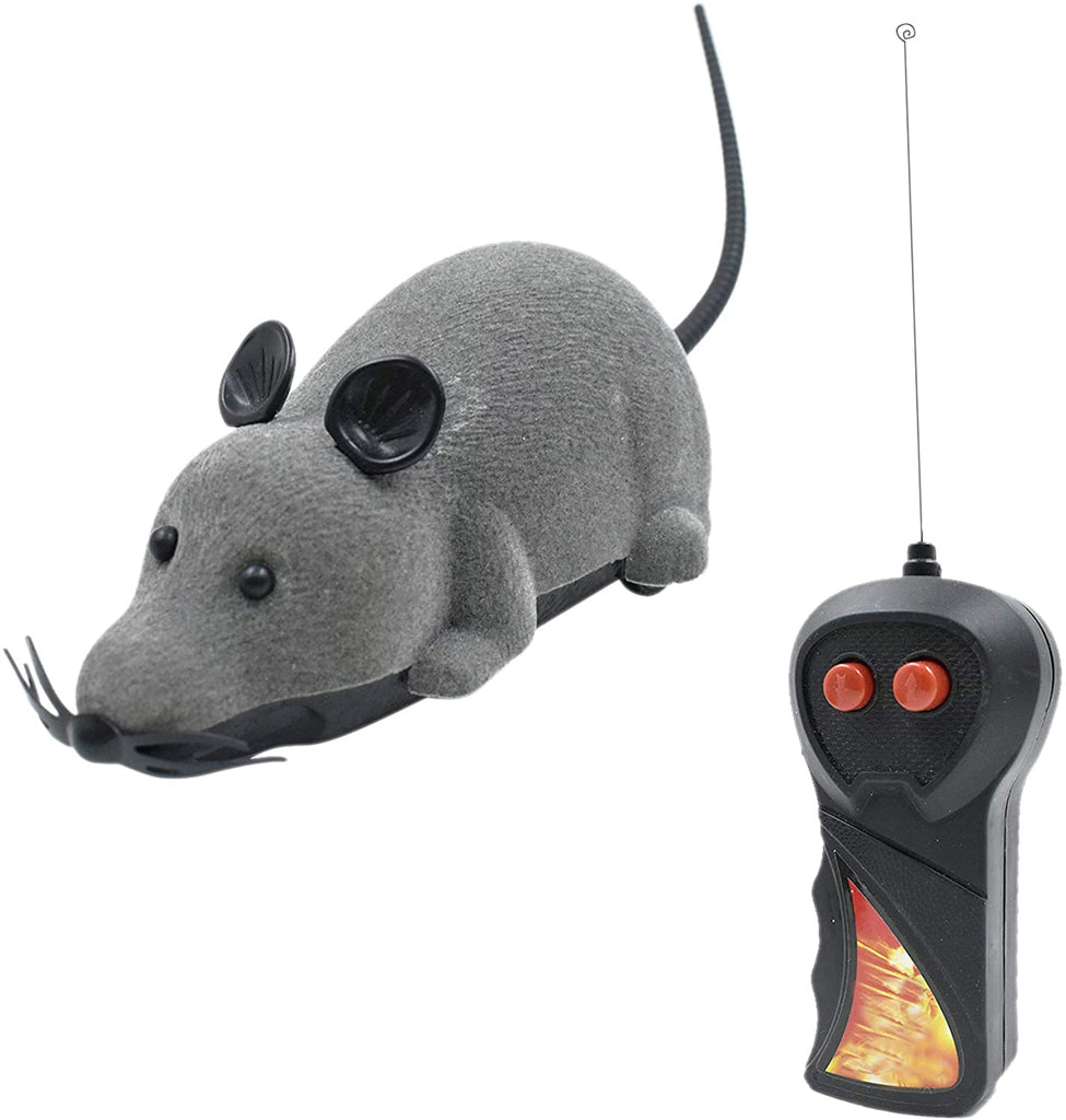 PawRoll Gray Rat Toy With Remote