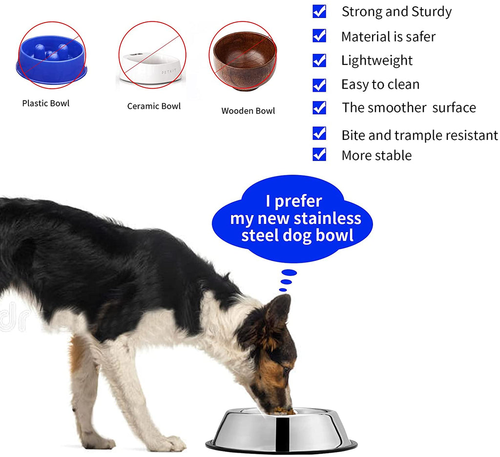 PawRoll™ Stainless Steel Dog Bowls
