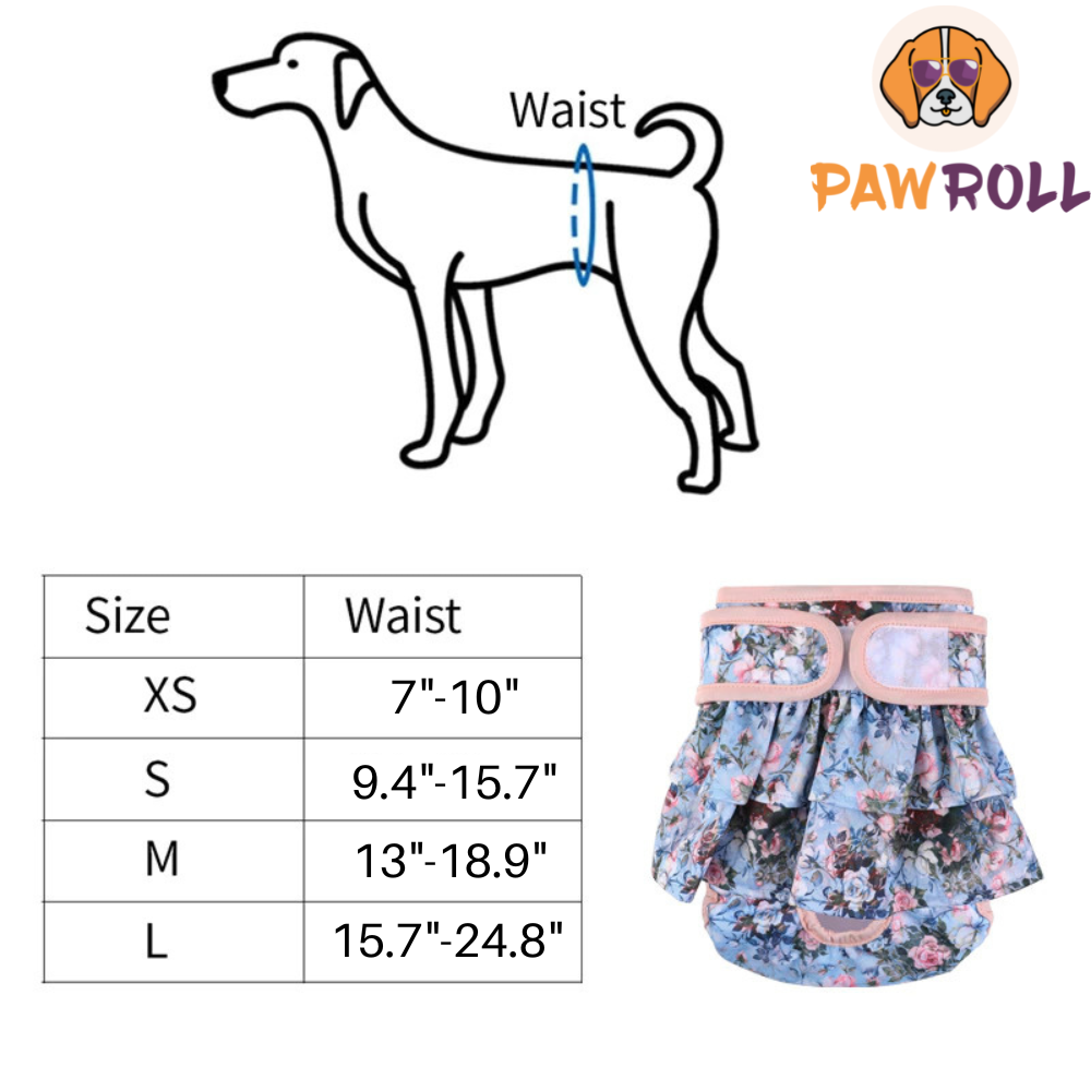 PawRoll™ Dog Diapers Dress (Female) – Paw Roll