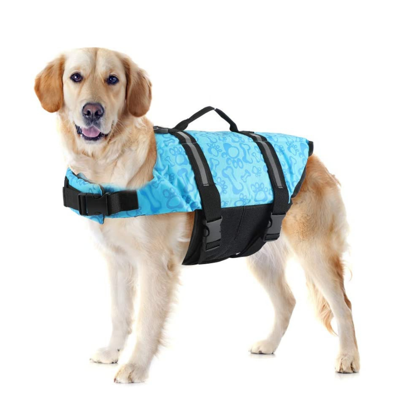 Top paw reflective dog life jacket on sale