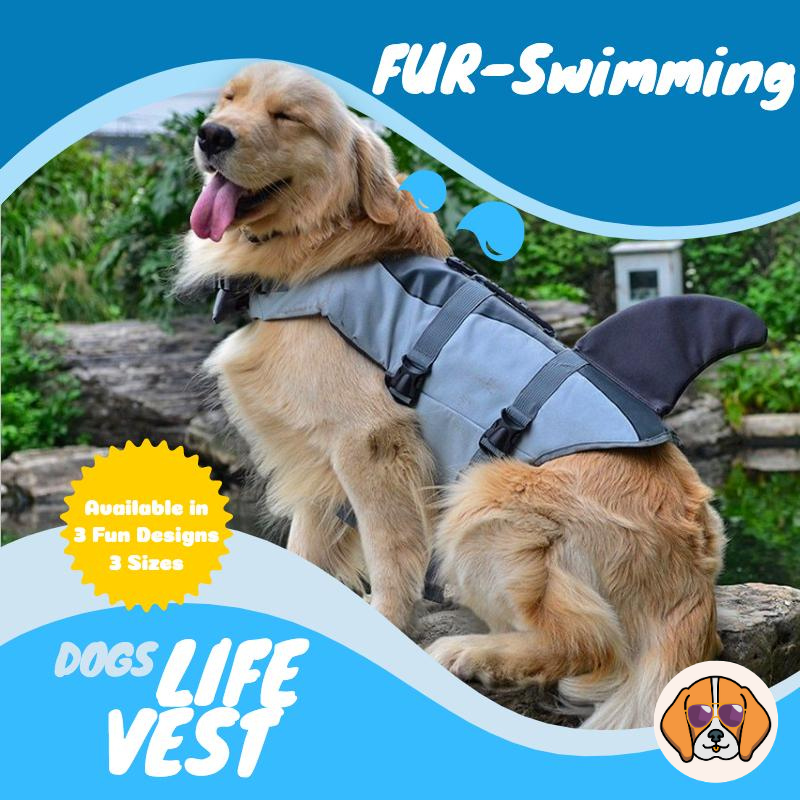 Fur-Swimming Dog Life Vest