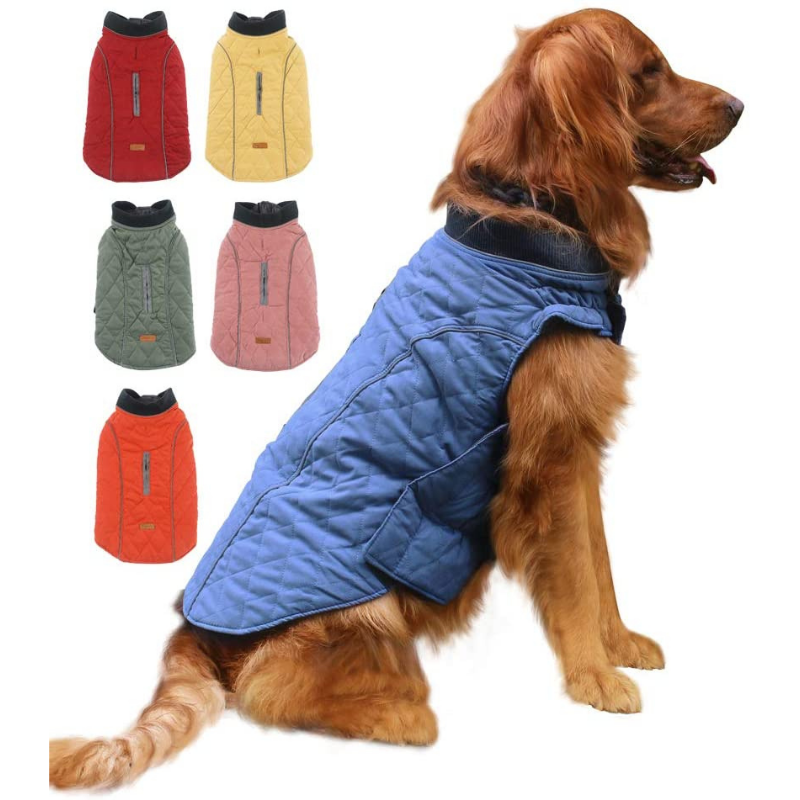 Quilted dog 2025 coats for winter