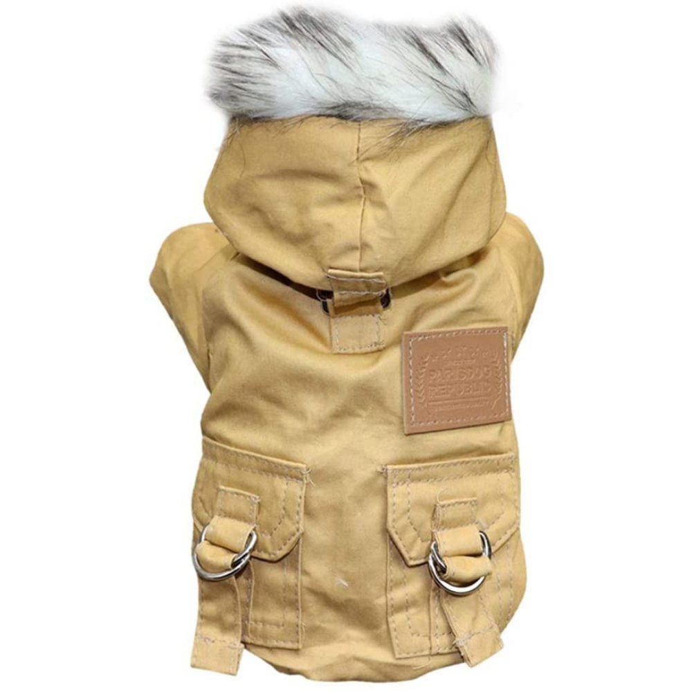 PawRoll Military Style Winter Dog Jacket Paw Roll