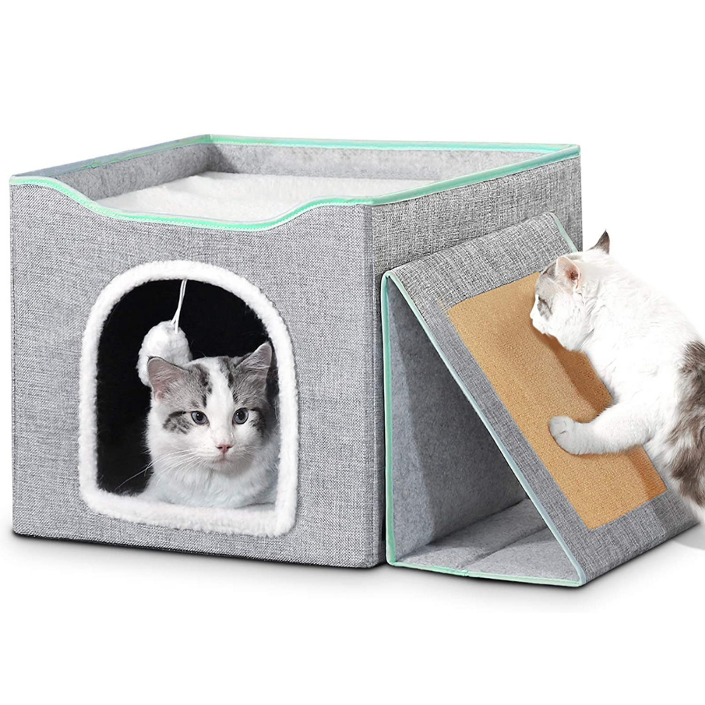 PawRoll Enclosed Cat Cave House