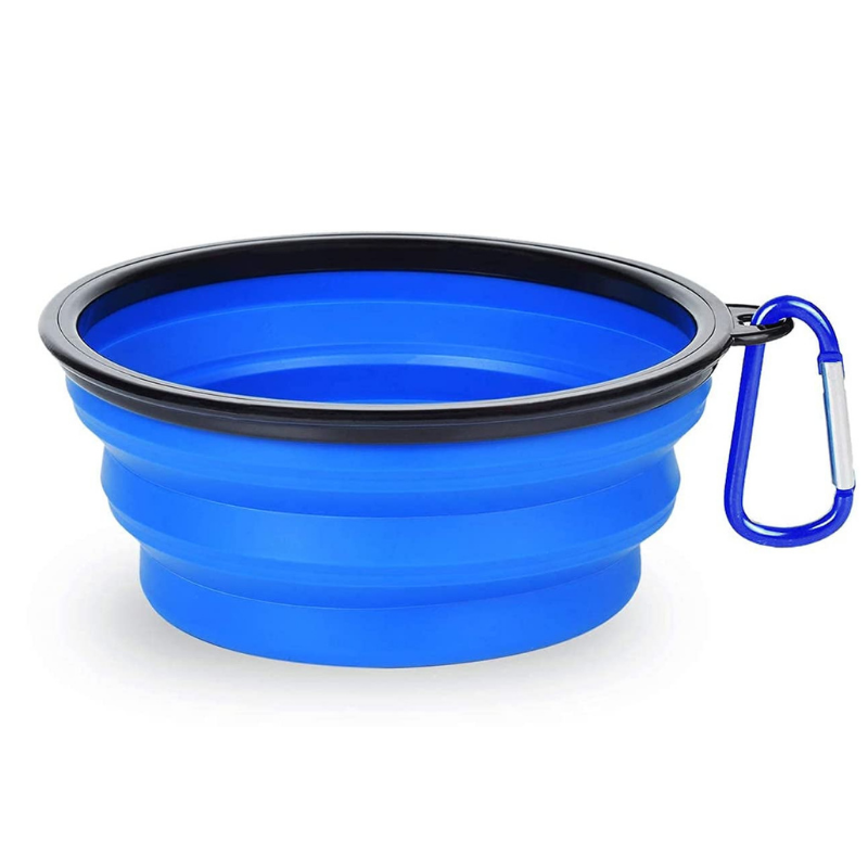 PawRoll® Portable & Collapsible Silicone Travel Dog Bowl (With Free Clip)