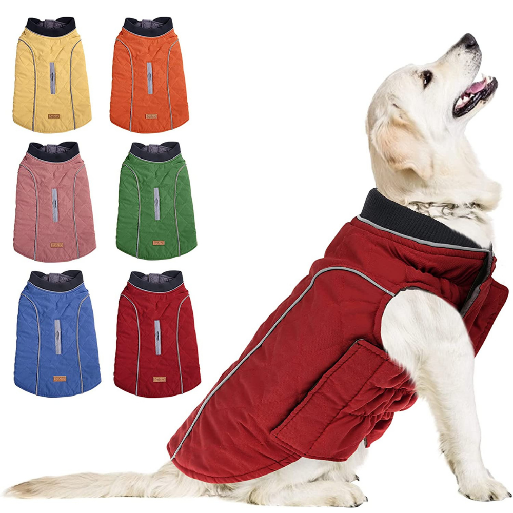 PawRoll™ Reflective Quilted Dog Jacket