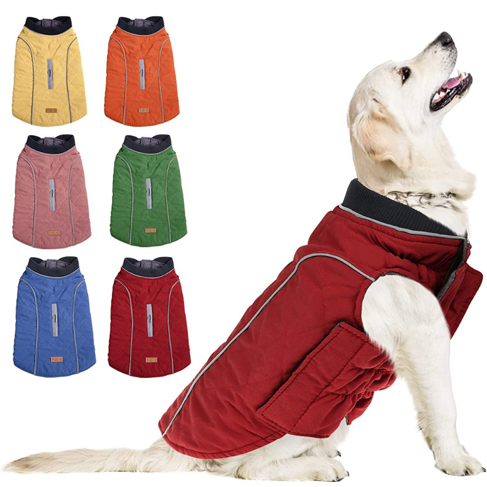 PawRoll Reflective Quilted Dog Jacket